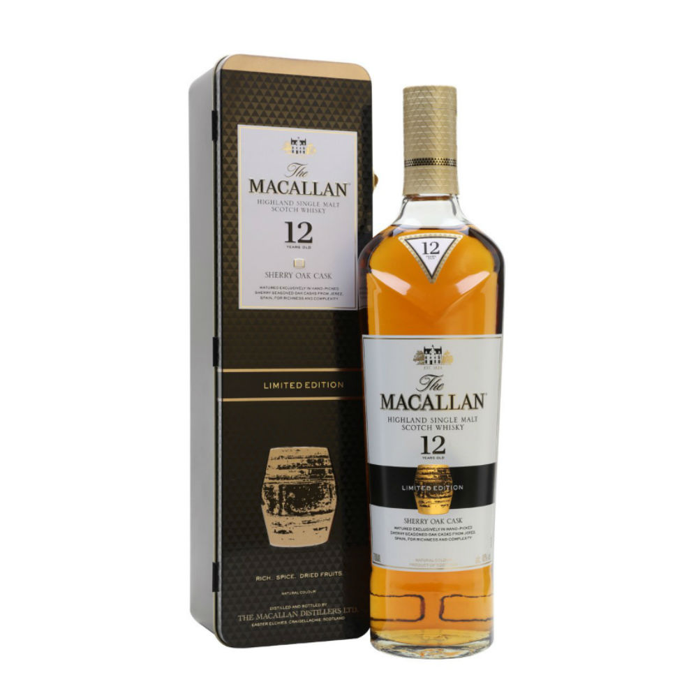 Macallan 12 Year Old Sherry Cask Limited Edition Gift Tin Whisky Foundation