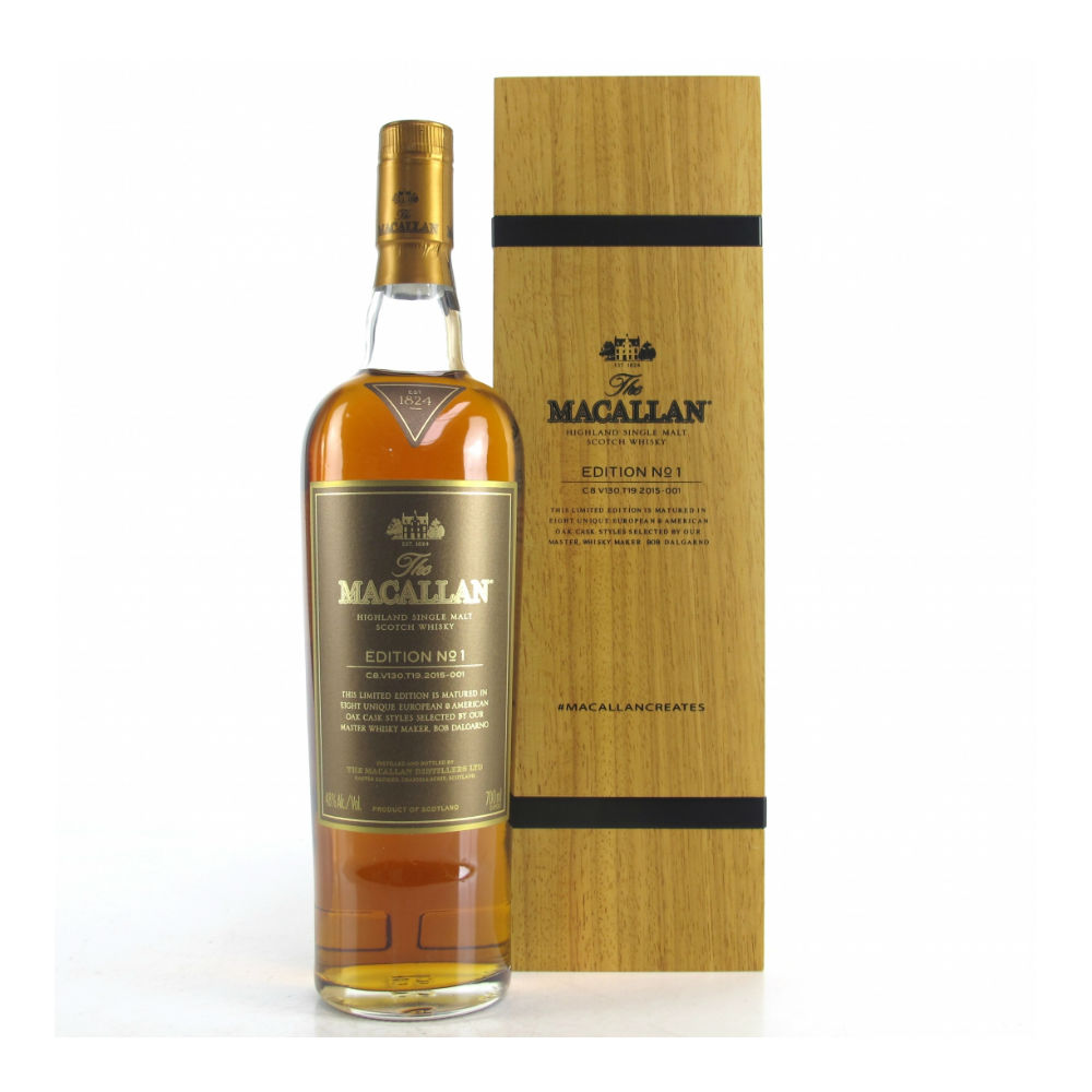 Macallan Edition No 1 Wooden Box Whisky Foundation