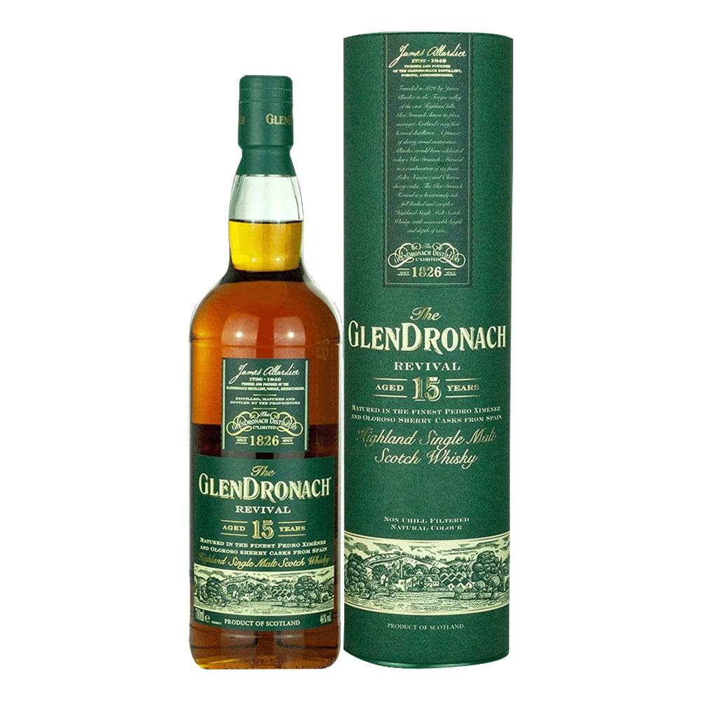 Glendronach 15 Year Old Revival PX and Oloroso Sherry Cask - Whisky  Foundation