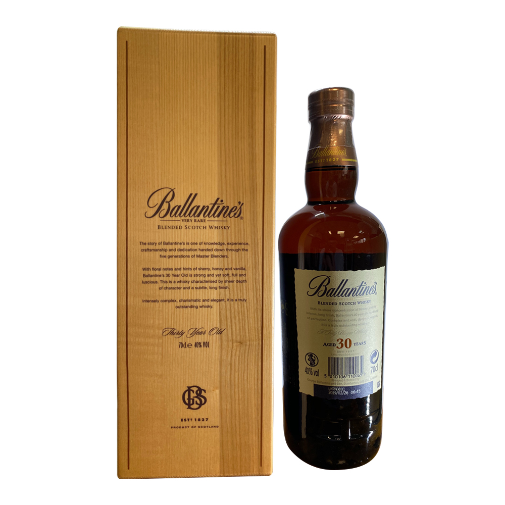 Ballantine aged 30 years blue label