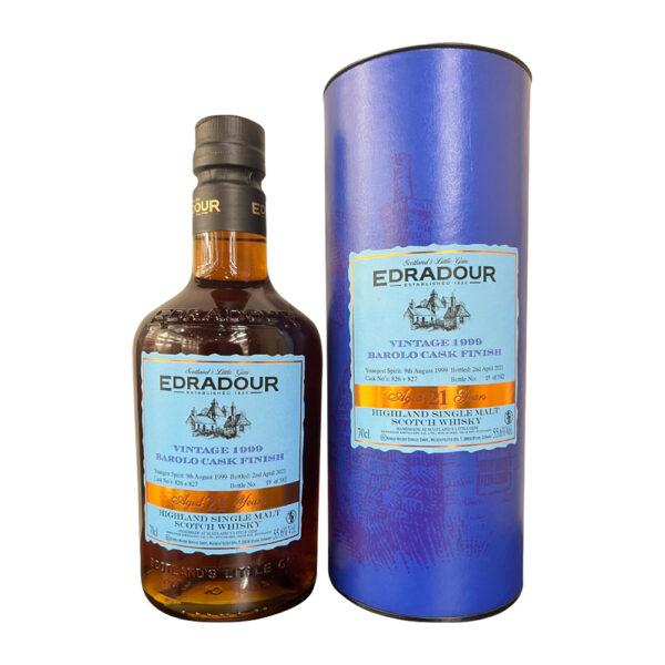 Edradour 21 Year Old Barolo Cask Finish 1999 Vintage