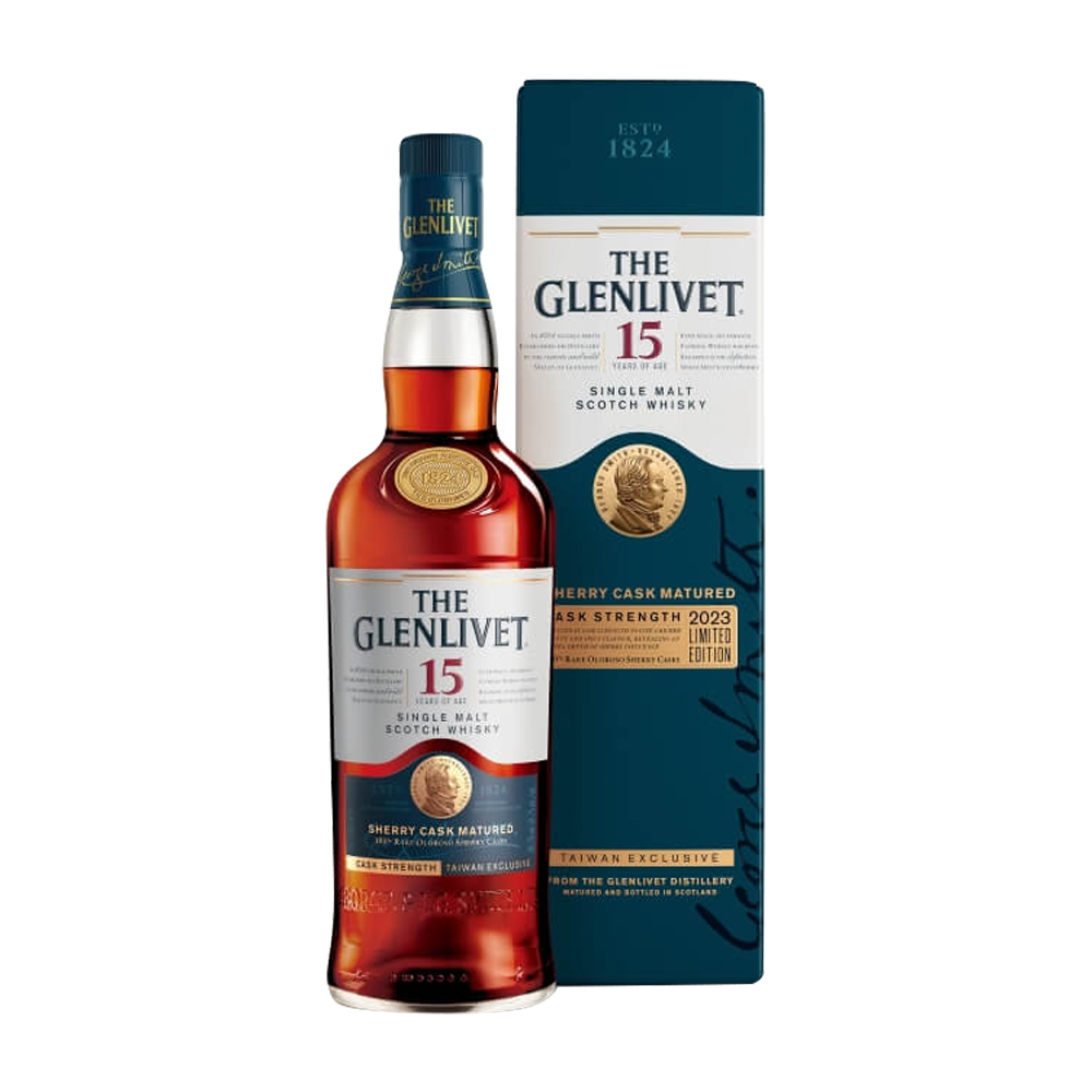 Glenlivet 15 Year Old Sherry Cask Matured Cask Strength 2023 Limited  (Taiwan Exclusive)